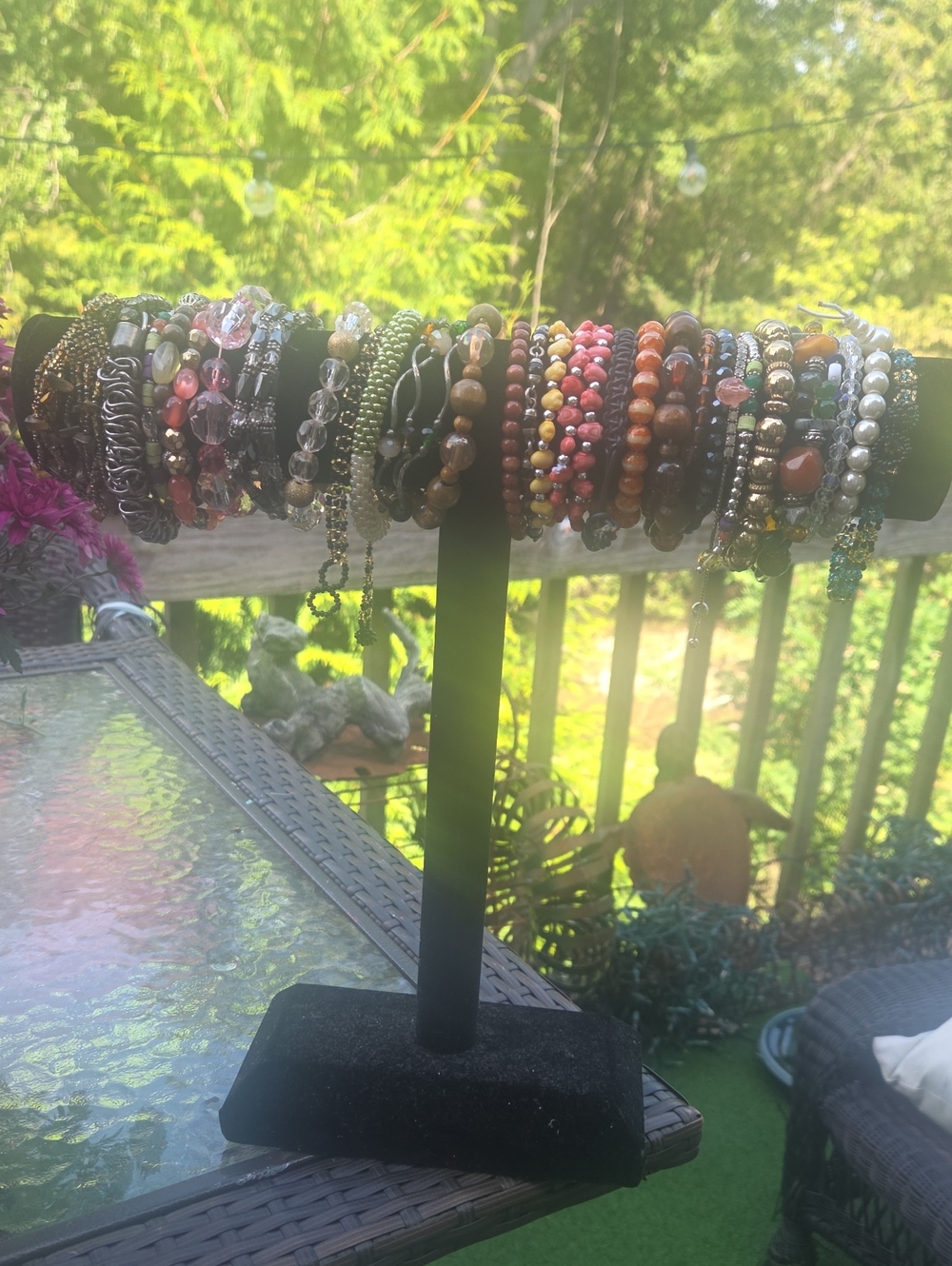 Assorted Women's Beaded Bracelet Stack - Multicolor